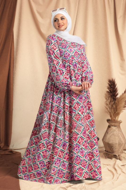 Printed Wrapped Dress