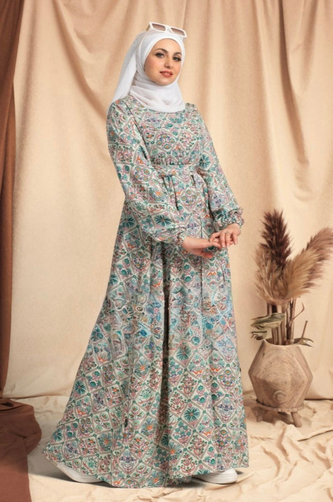 Printed Wrapped Dress