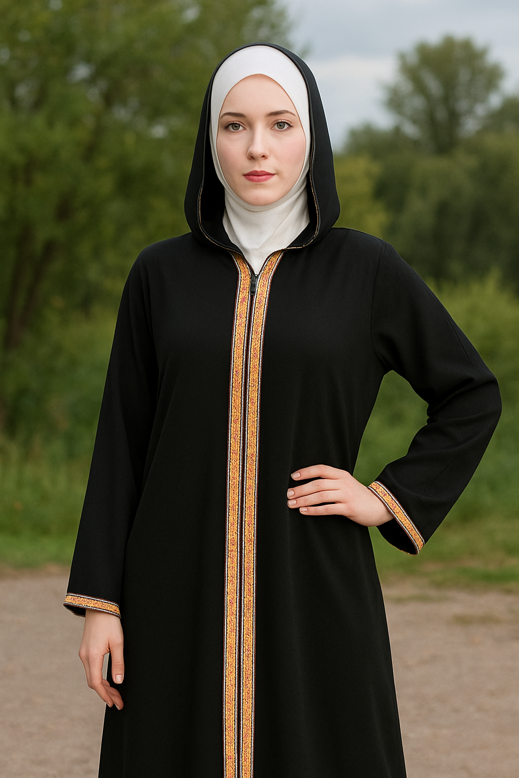 Abaya With Hood (6 Colors)