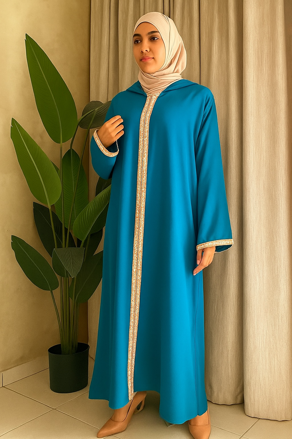 Abaya With Hood (6 Colors)