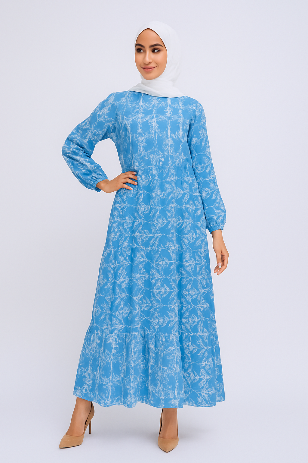 Layered Printed Dress