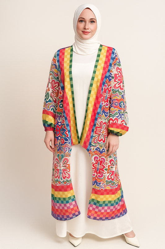 Colored Open Cardigan