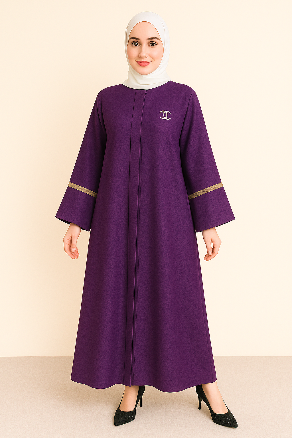Abaya Set (NO Brooch Pin)
