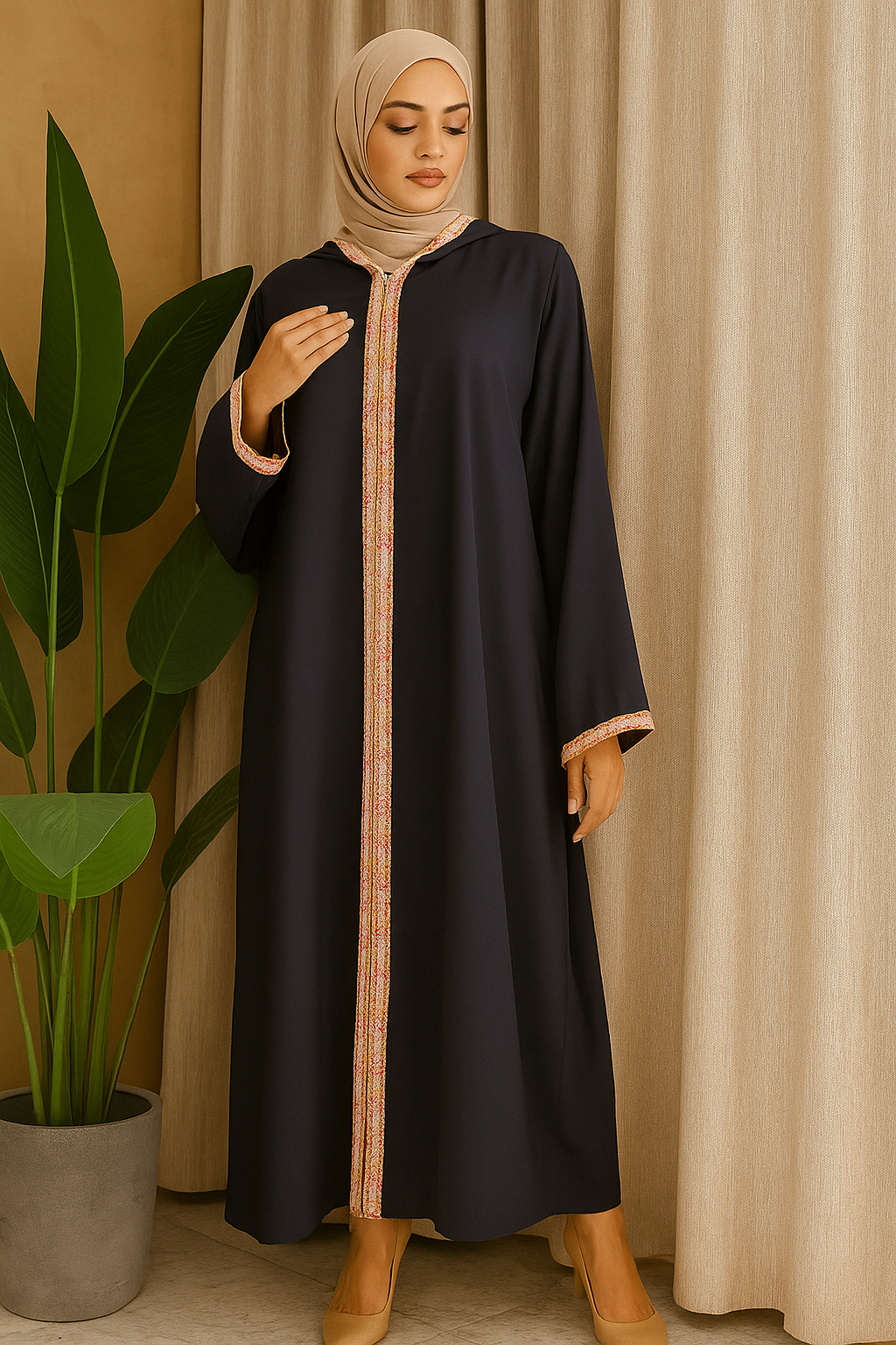 Abaya With Hood (6 Colors)