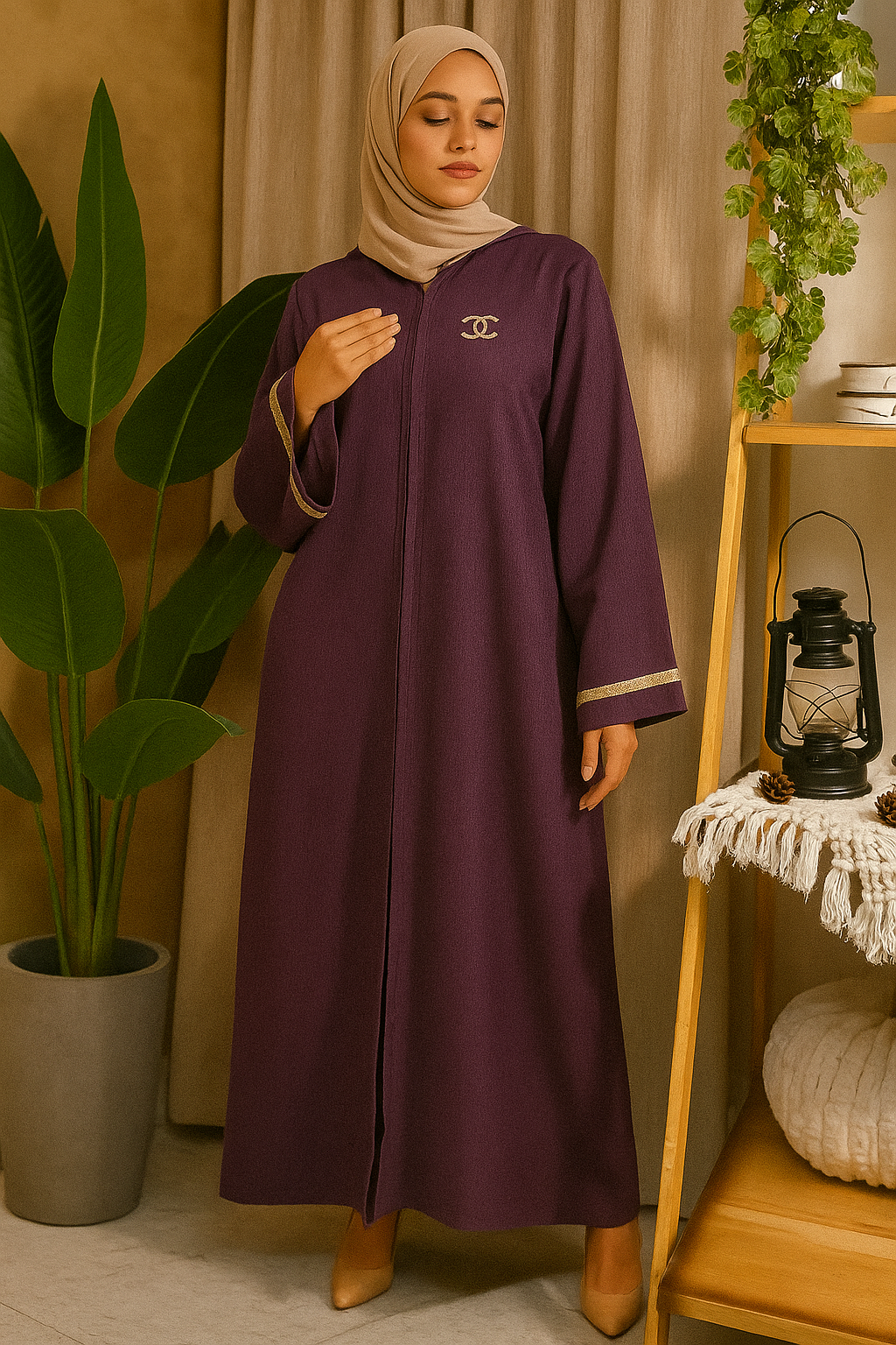 Abaya Set (NO Brooch Pin)