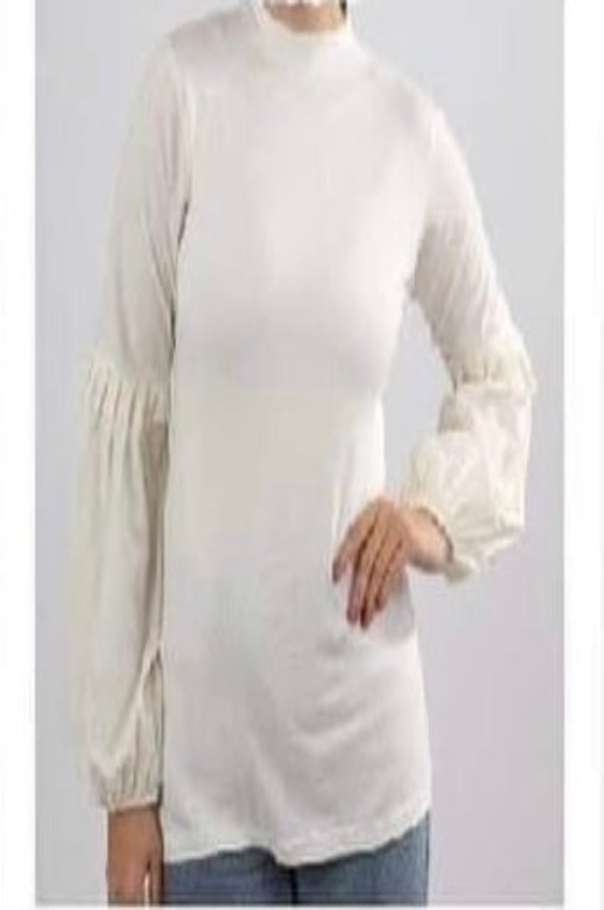 Basic Top Pleated Sleeves