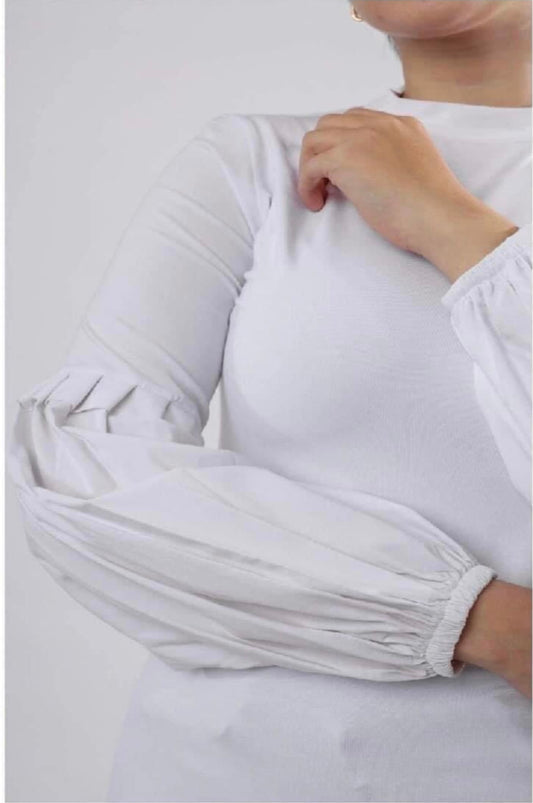 Basic Top Pleated Sleeves