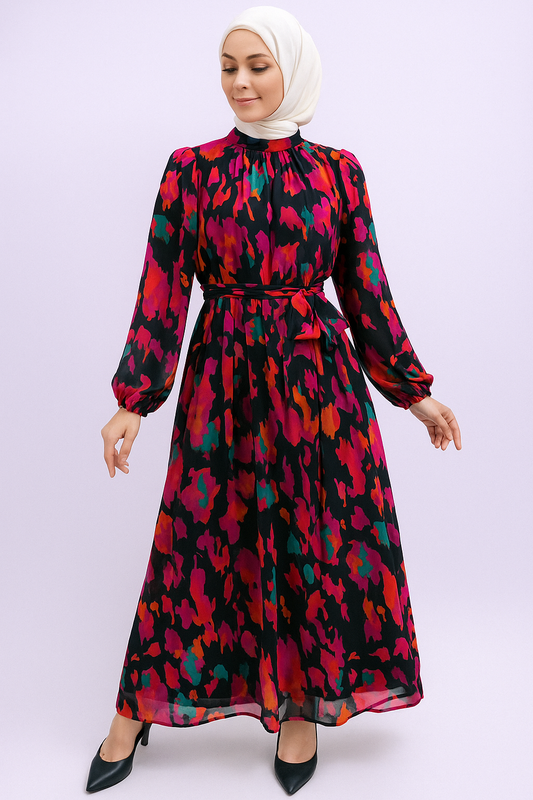 Chiffon Printed Dress