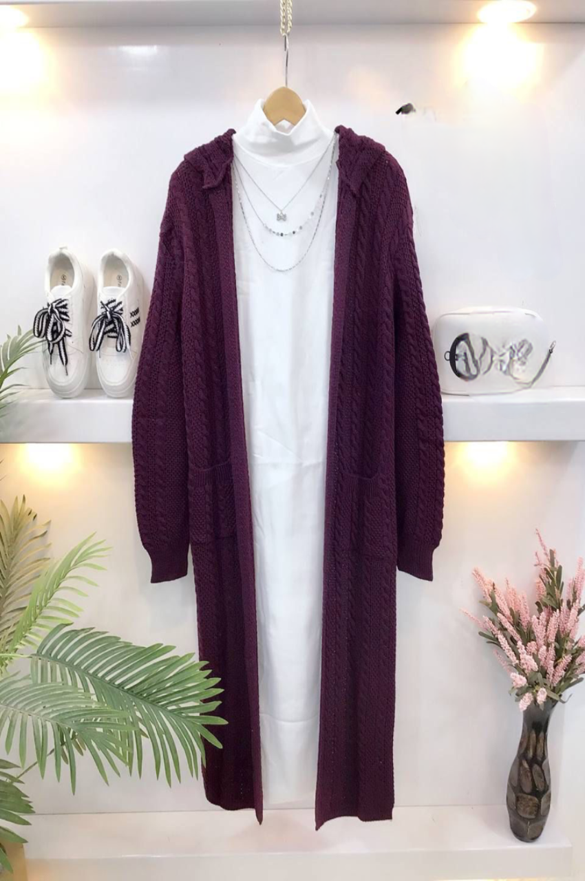 Wool Long Cardigan