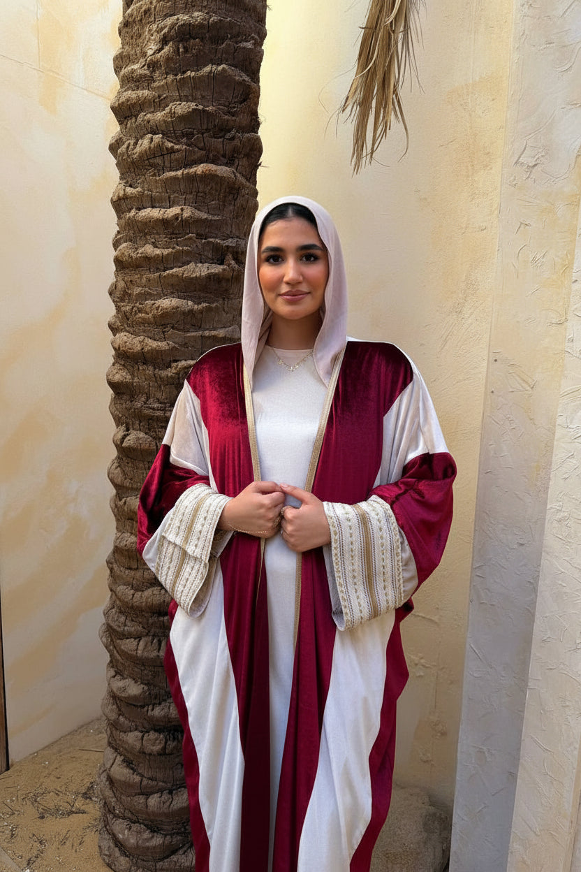 Elegant Strip Kaftan