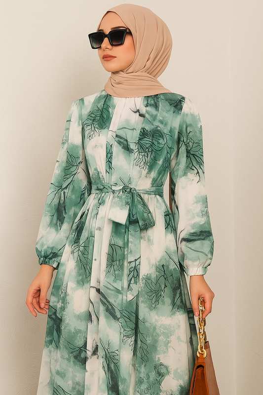 Chiffon Printed Dress