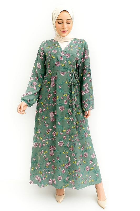 Wrap Floral Dress