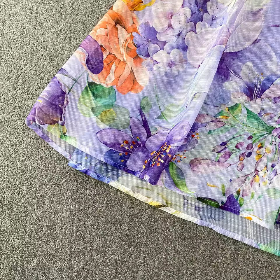 3D Designed Flower Dress-2 Colors