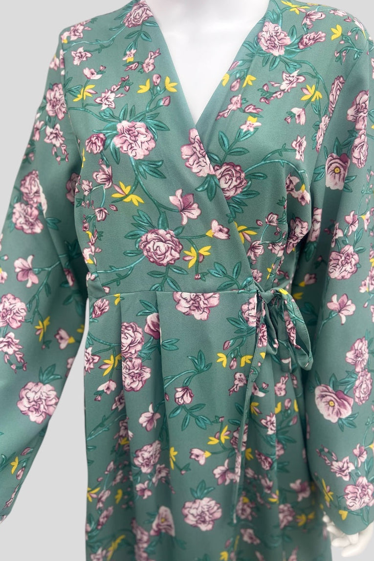 Wrap Floral Dress