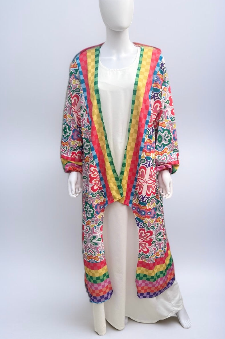 Colored Open Cardigan