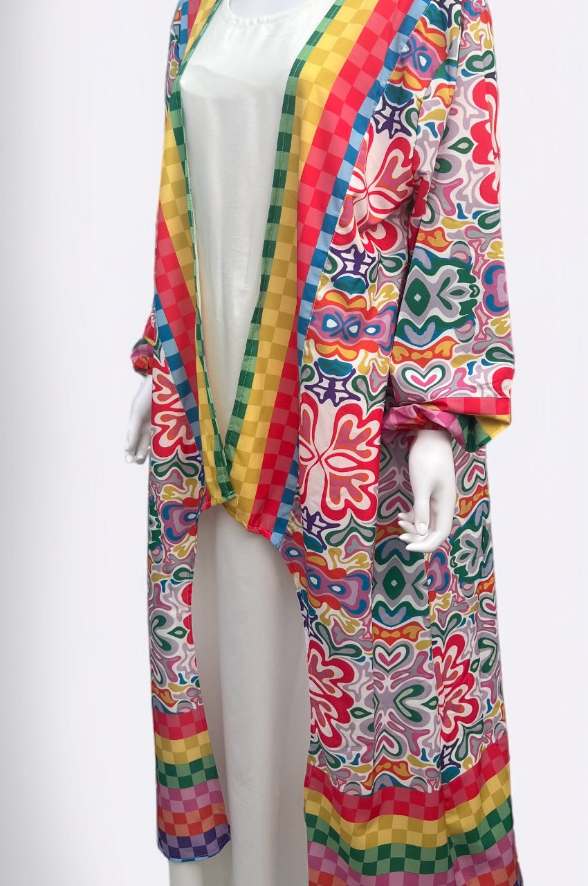 Colored Open Cardigan