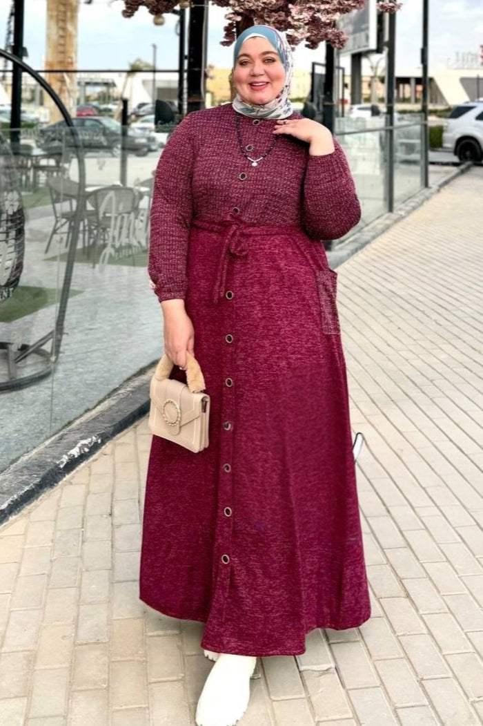 Plus Size Wool Dress