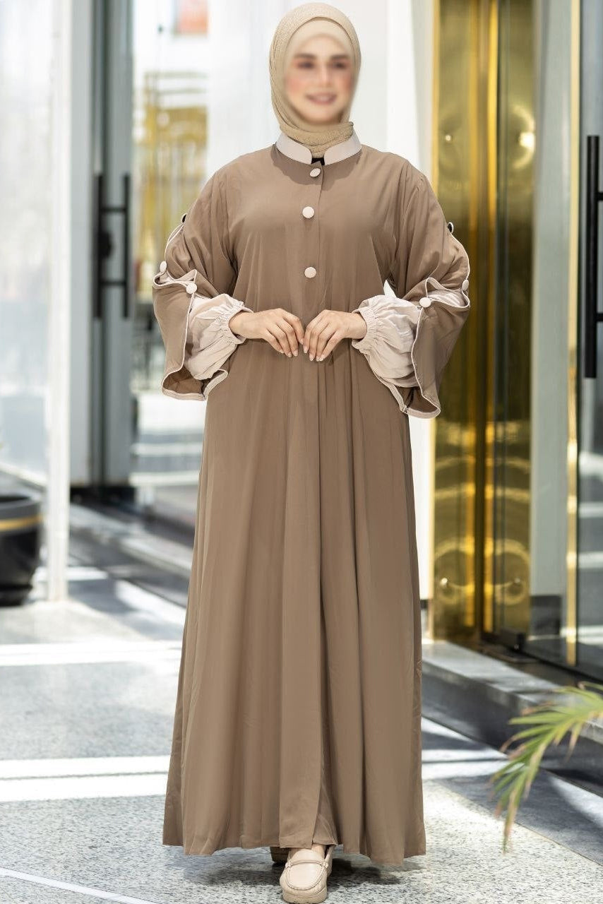 Colored Sleeves Abaya (5 Colors)