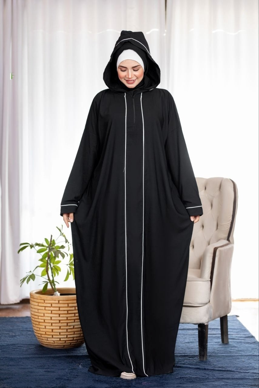 Two Pieces Plain Umrah Abaya (5 Colors)