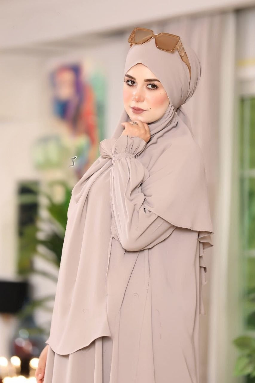 Abaya With Khimar Set