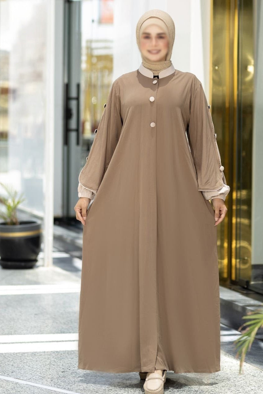 Colored Sleeves Abaya (5 Colors)