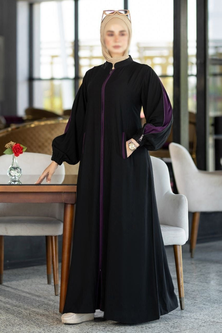 Abaya With Colored Sleeves(5 Colors)