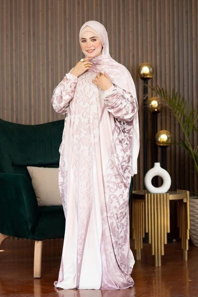 Printed Winter Prayer Dress 8