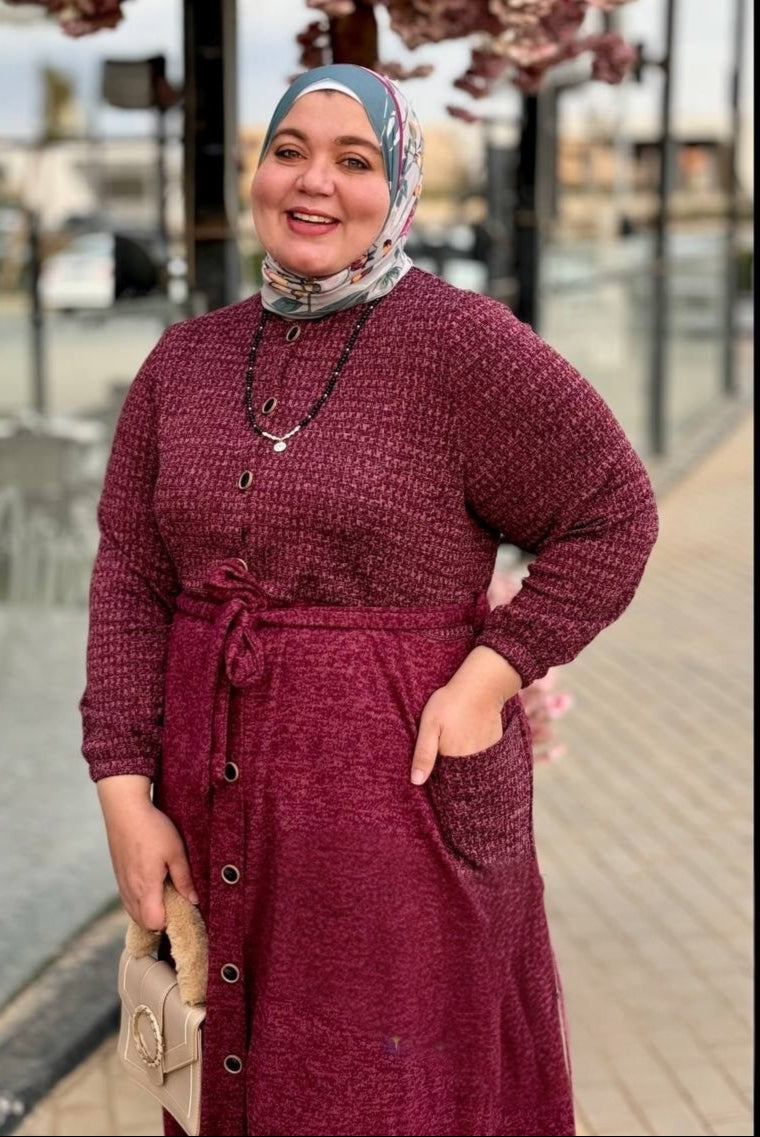 Plus Size Wool Dress