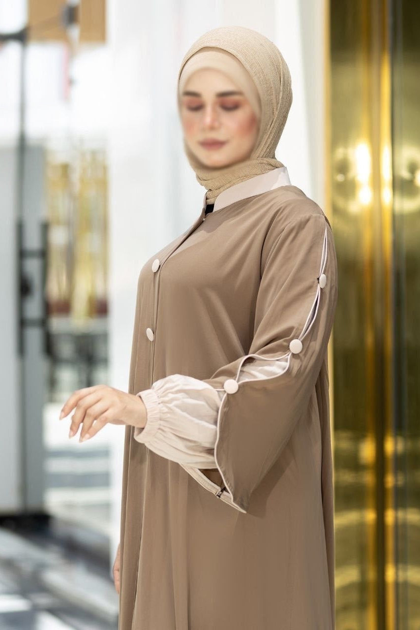 Colored Sleeves Abaya (5 Colors)