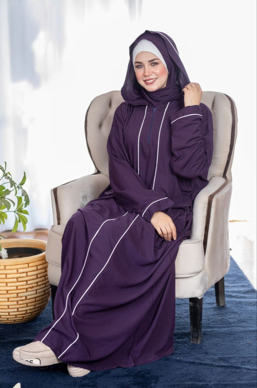 Two Pieces Plain Umrah Abaya