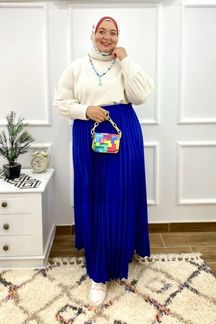 Plus Size pleated Skirt