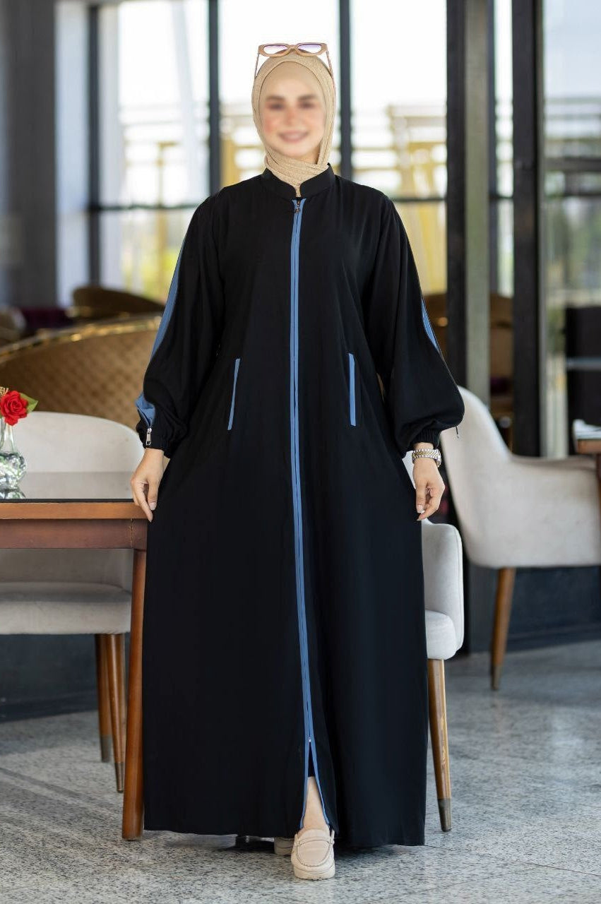 Abaya With Colored Sleeves(5 Colors)