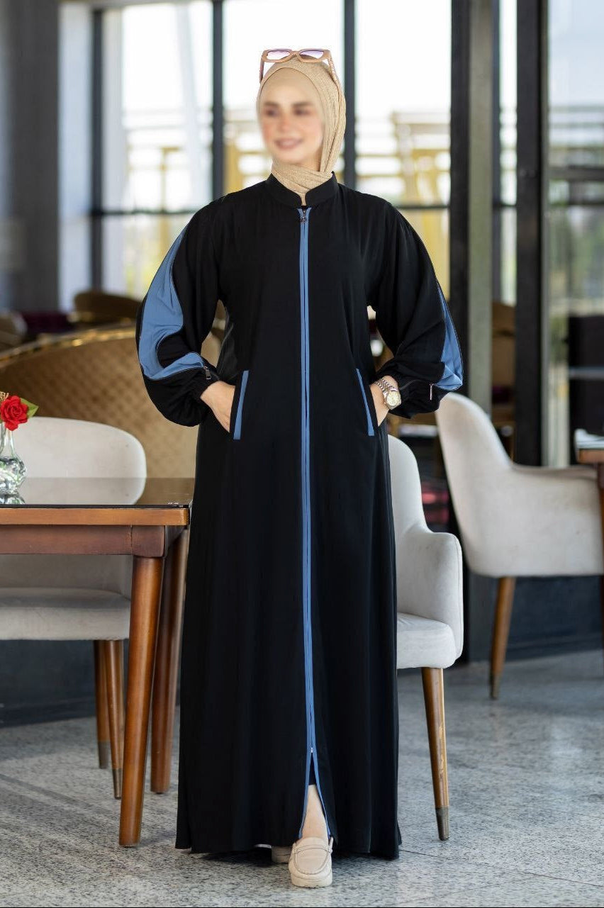 Abaya With Colored Sleeves(5 Colors)