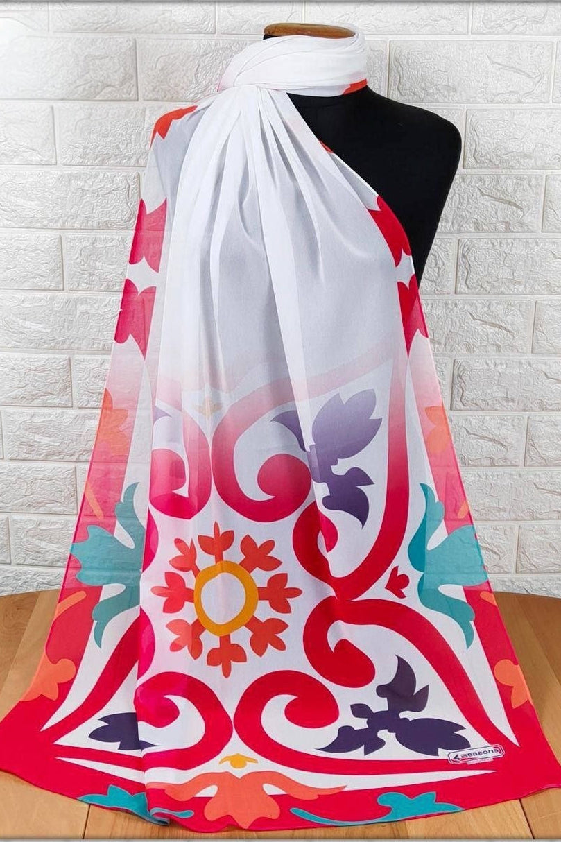 Digital Crepe Chiffon Scarf 6