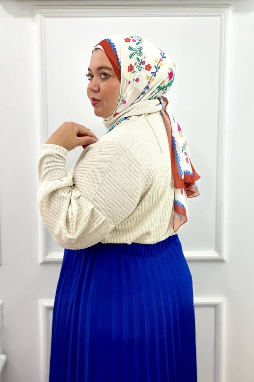 Plus Size pleated Skirt