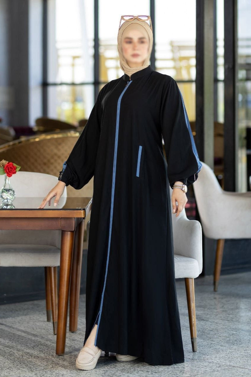 Abaya With Colored Sleeves(5 Colors)