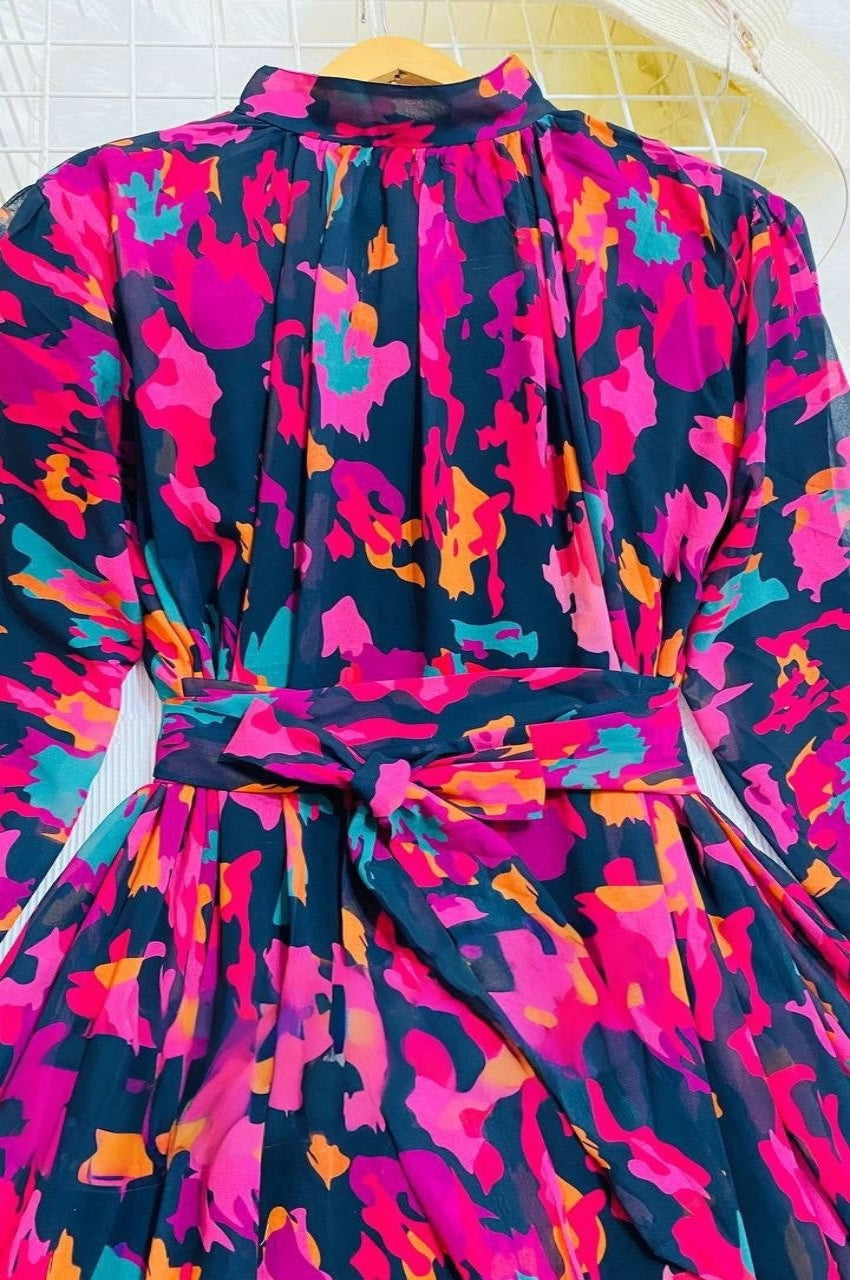 Chiffon Printed Dress