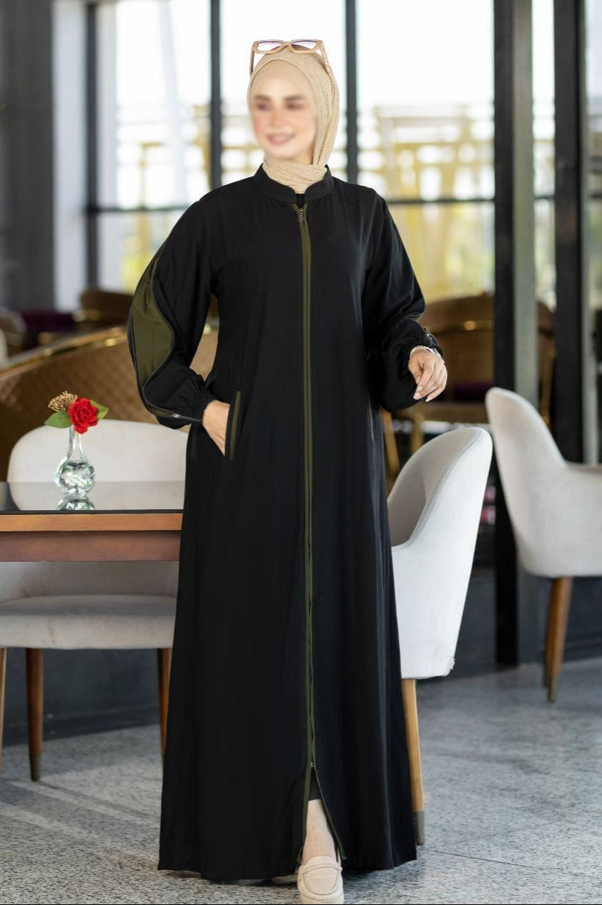 Abaya With Colored Sleeves(5 Colors)