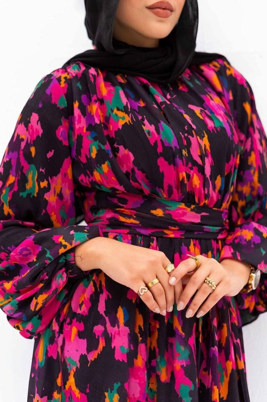 Chiffon Printed Dress
