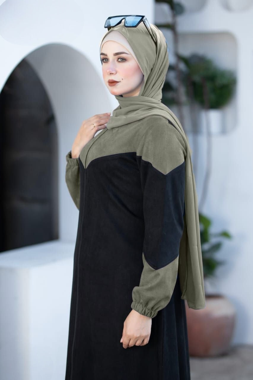 Two Colors Dress/Abaya