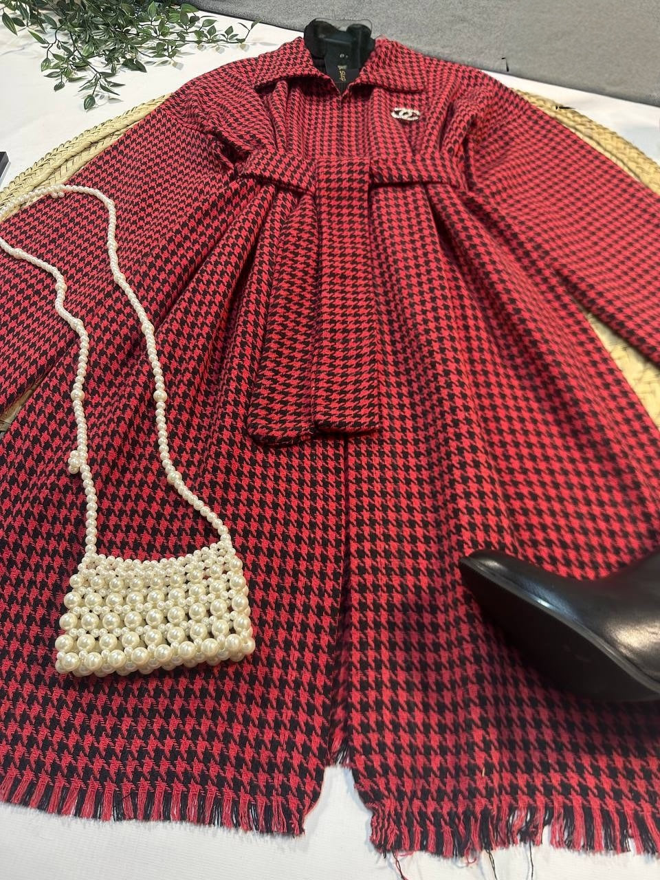 Plus Size Plaid Cardigan