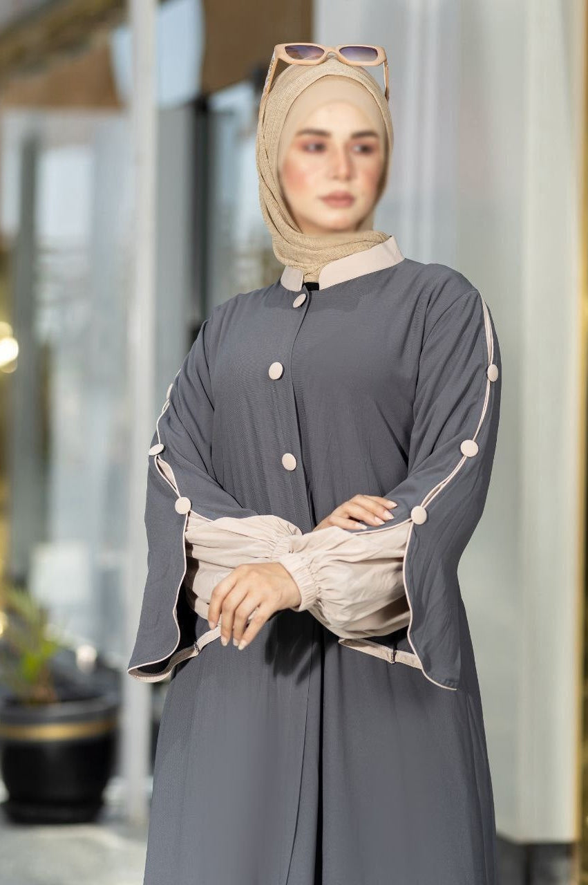 Colored Sleeves Abaya (5 Colors)