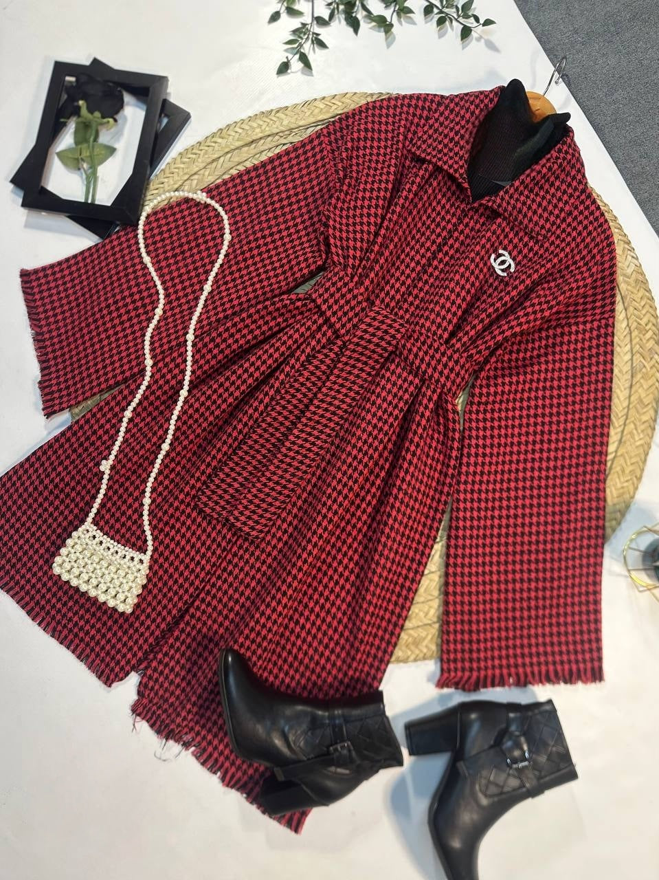 Plus Size Plaid Cardigan