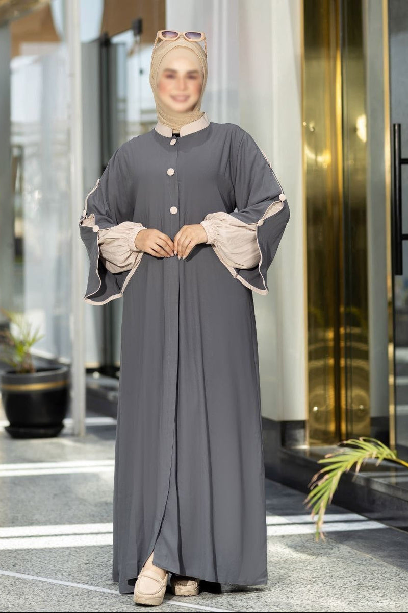 Colored Sleeves Abaya (5 Colors)