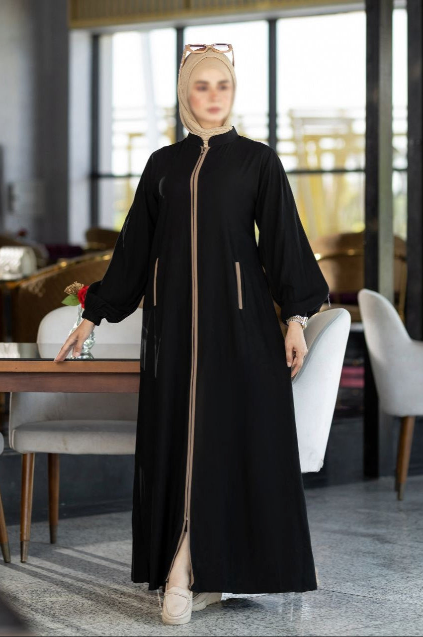 Abaya With Colored Sleeves(5 Colors)