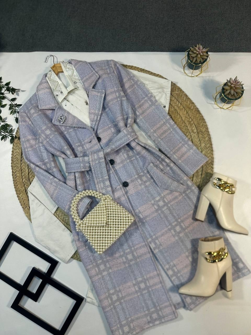 Plaid Checkered Coat