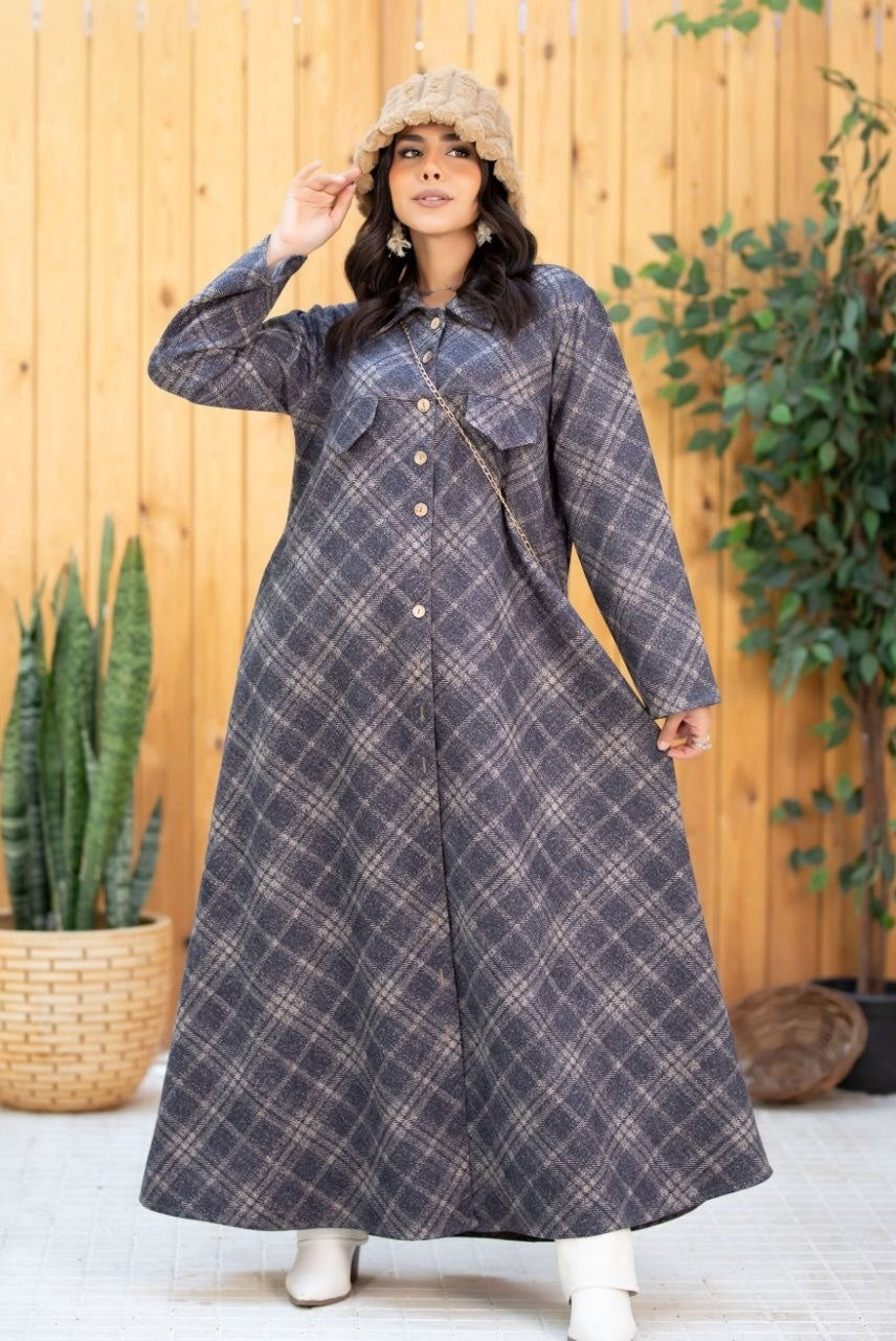 Checkered Elegant Dress-Design 1
