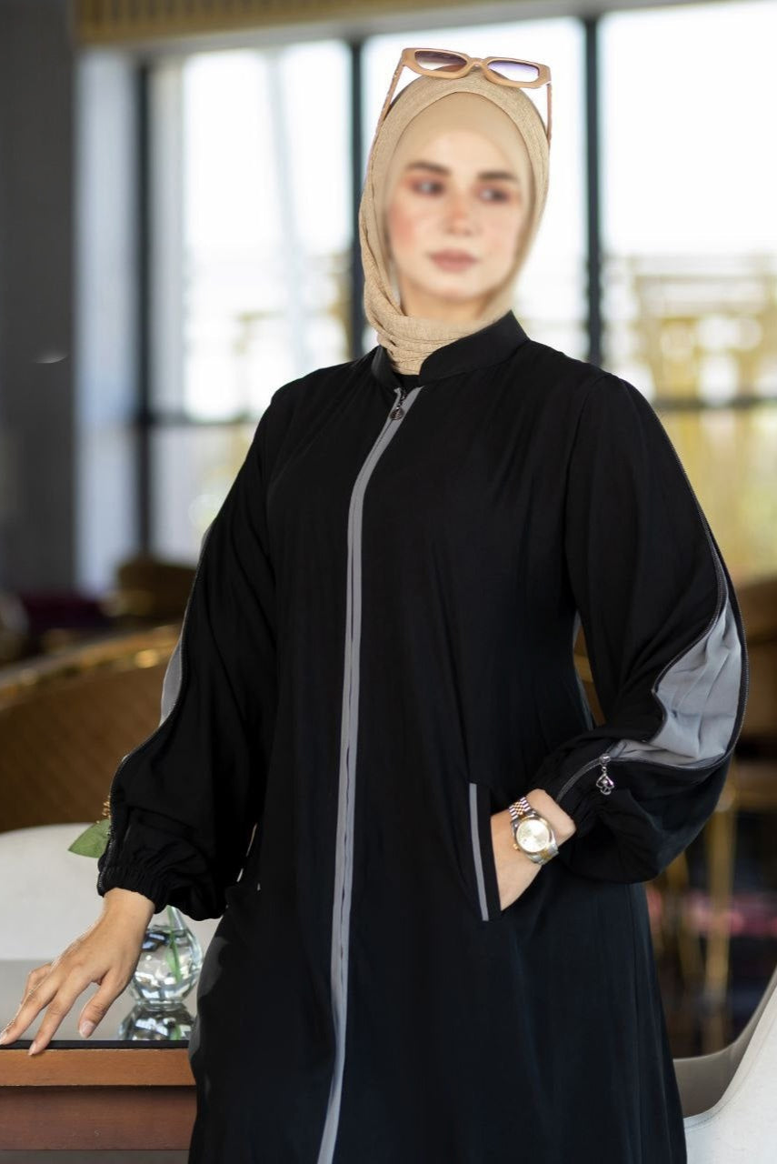 Abaya With Colored Sleeves(5 Colors)