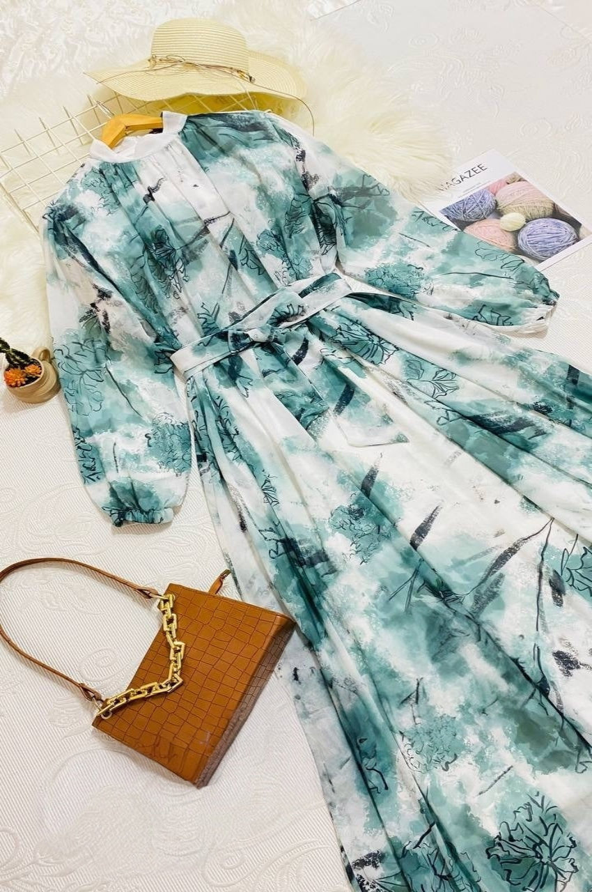 Chiffon Printed Dress