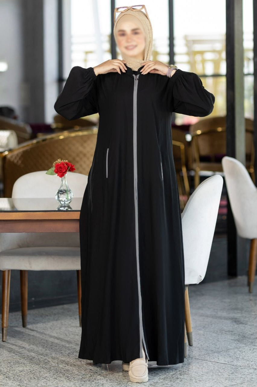 Abaya With Colored Sleeves(5 Colors)